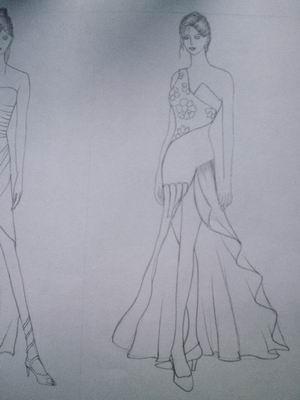素描设计衣服_设计展示